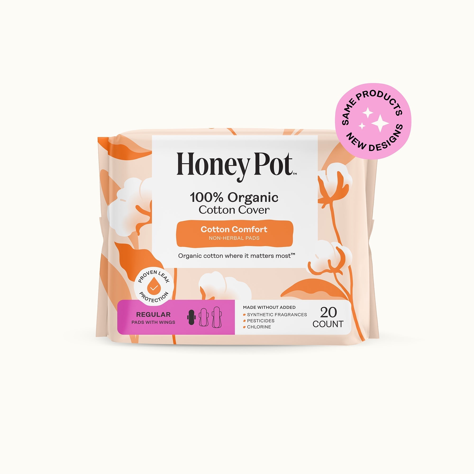 Organic Cotton Comfort Cover Regular Pads