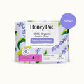 Organic Cotton Cover Calming Herbal Infusion Regular Pads With Wings