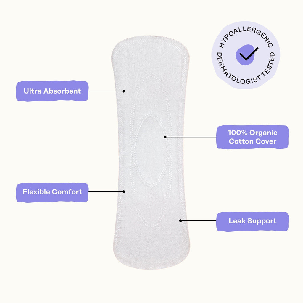 Organic Cotton Cover Calming Herbal Infusion Long Liners