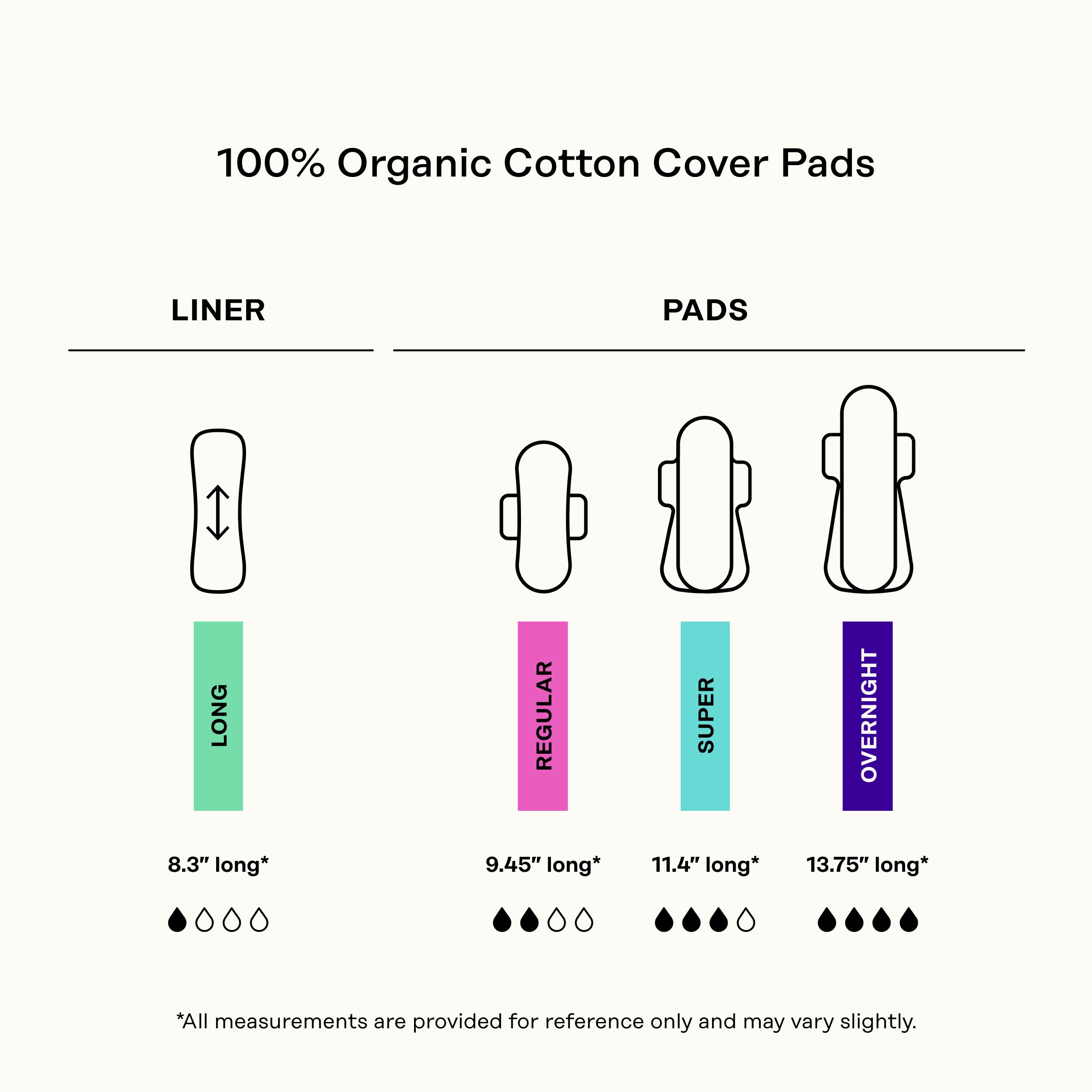 Organic Cotton Cover Calming Herbal Infusion Long Liners