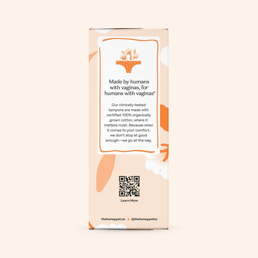 Super 100% Organically Grown Cotton BPA Free Plastic Applicator Tampons