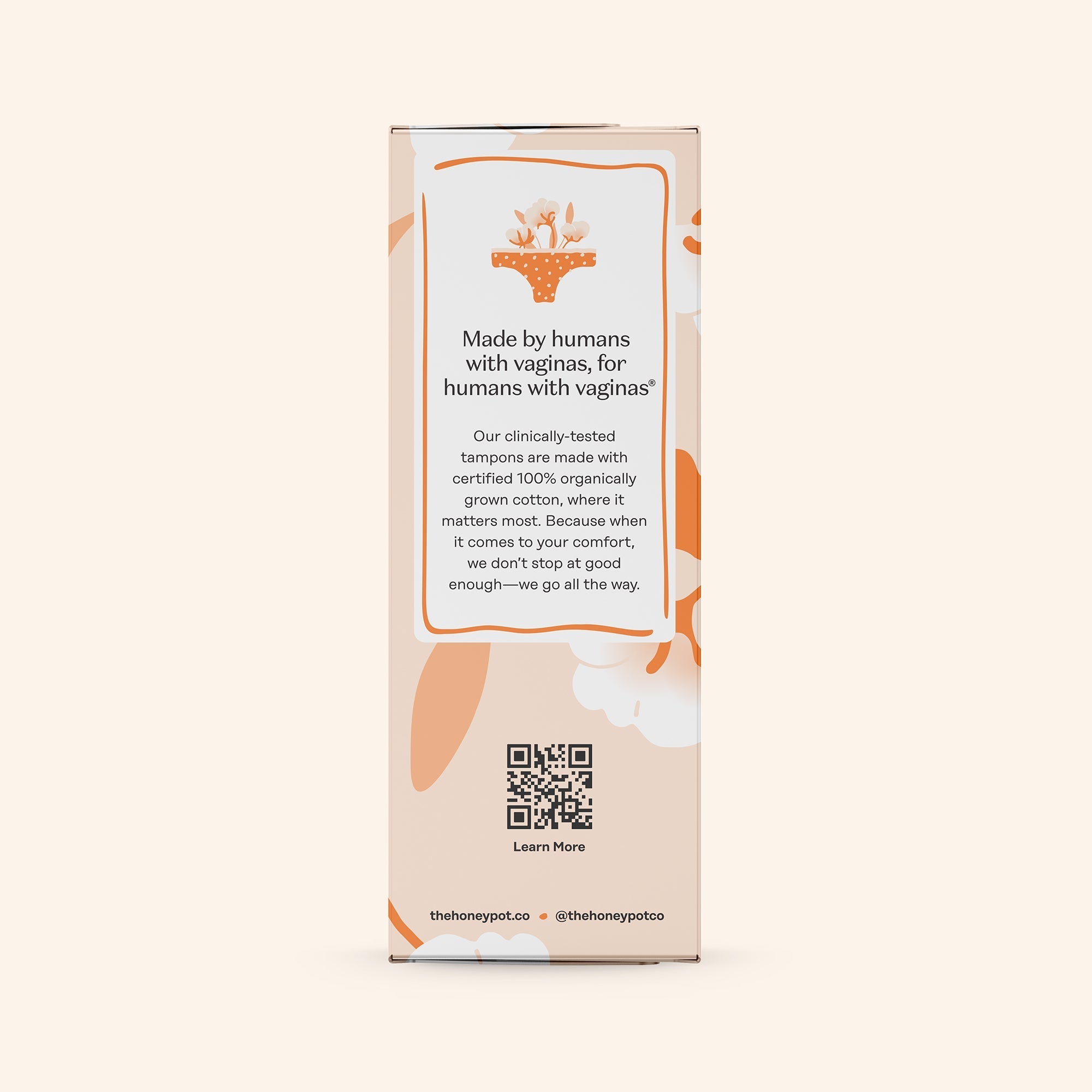 Regular 100% Organically Grown Cotton BPA Free Plastic Applicator Tampons
